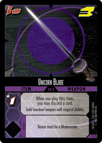011 Unicorn Blade