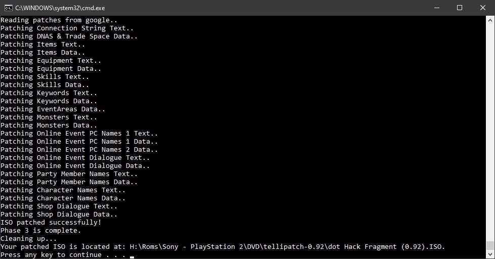 How to Apply English Patch - .hack//frägment - Dothack Network